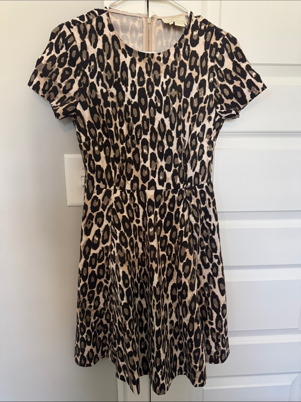 kate spade Beige and Black Leopard Print Dress